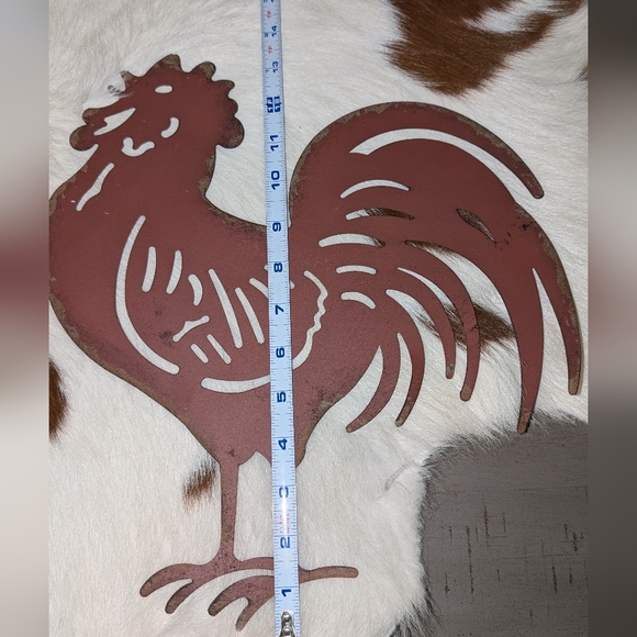 🆕 Metal Farmhouse Chicken Wall Art - Picture 4 of 5